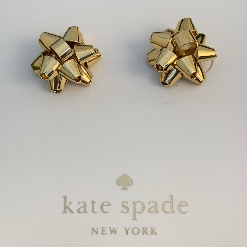 SOLD Kate Spade Gold Bourgeois Bow Earrings SOLD